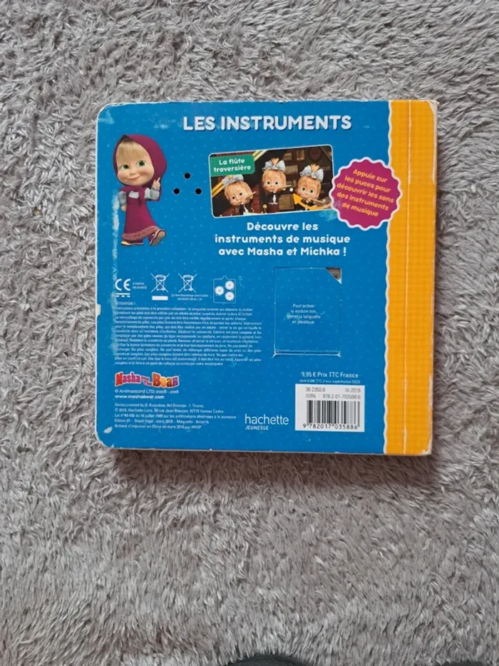 Livre sonore Masha et Michka, les instruments - photo numéro 2