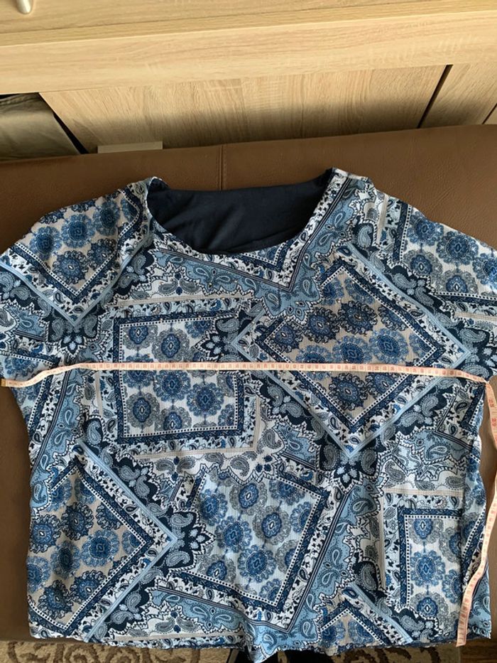 Tunique XL strass bleu marine - photo numéro 9