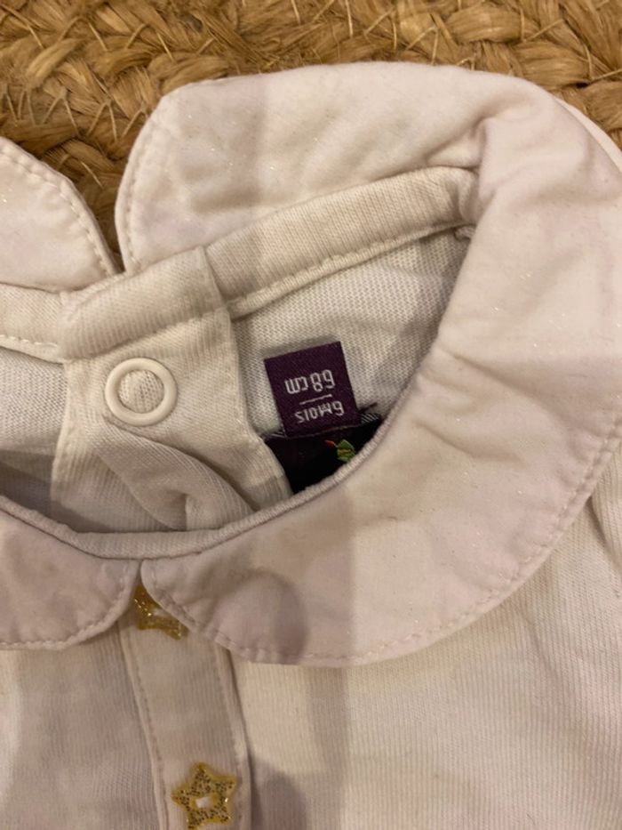 Tee-shirt manches longues fille 6 mois Sergent Major - photo numéro 2