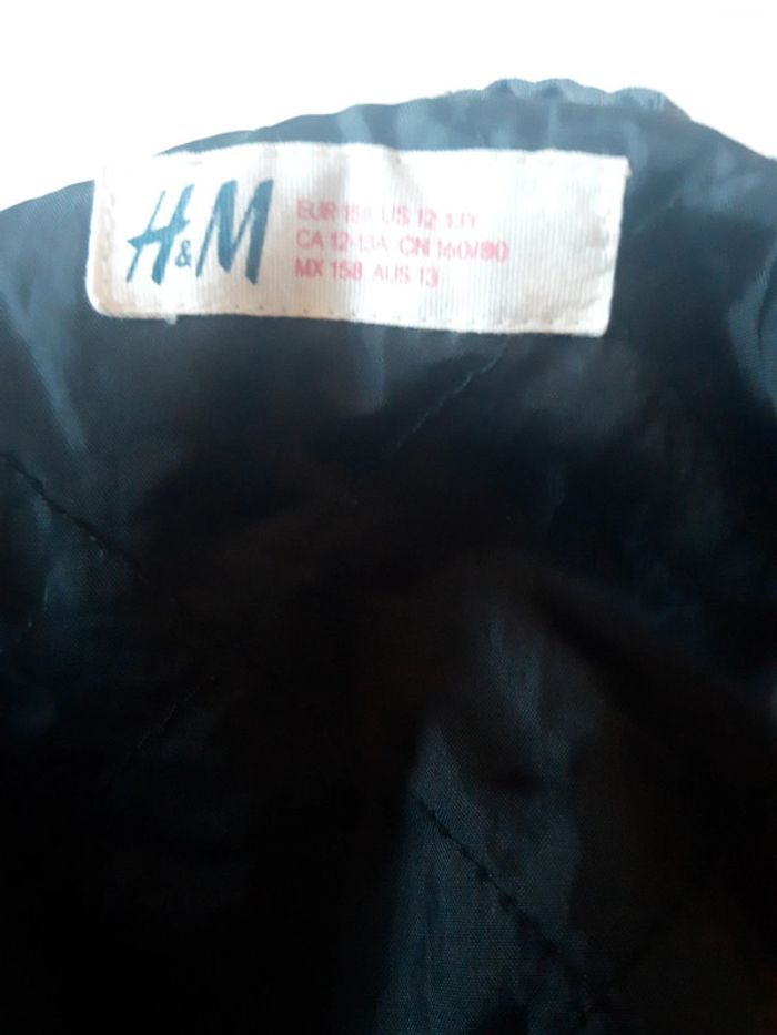 Blouson noir aviateur 12/13 ans - photo numéro 5