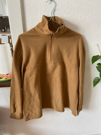 Pull polaire Damart beige/moutarde 
