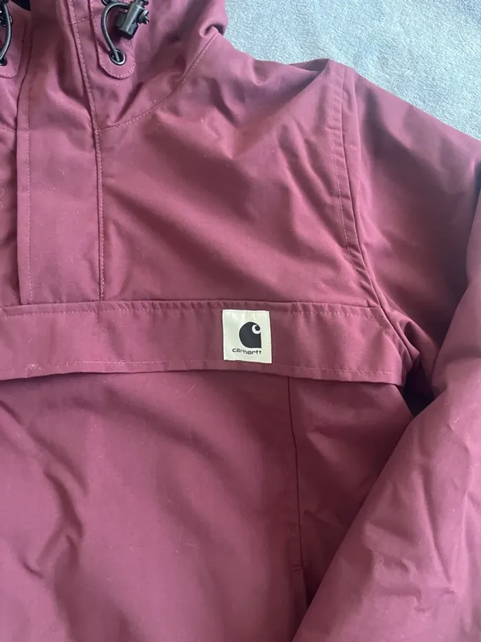 Carhartt Nimbus Pullover | Veste bordeaux Anorak Homme - photo numéro 2