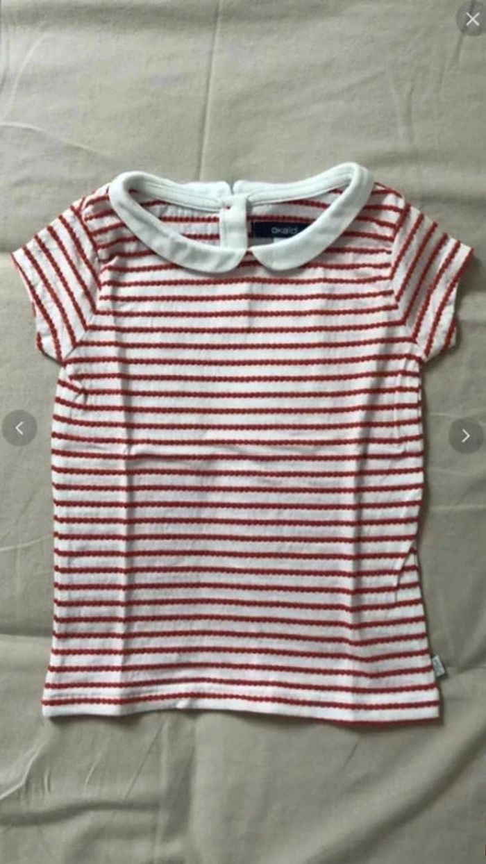 Tee-shirt col claudine