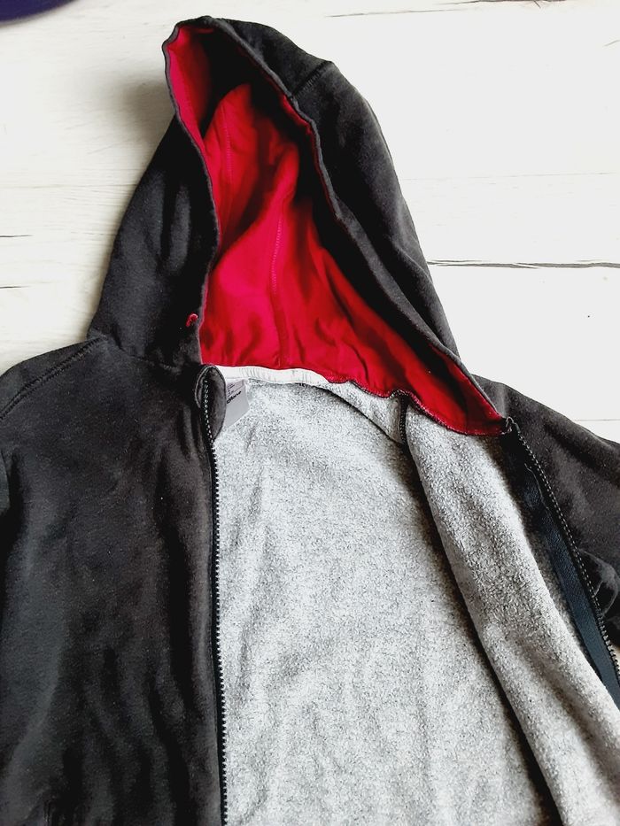 Vêtement fille gilet à capuche Oxylane gris 10 ans - photo numéro 4