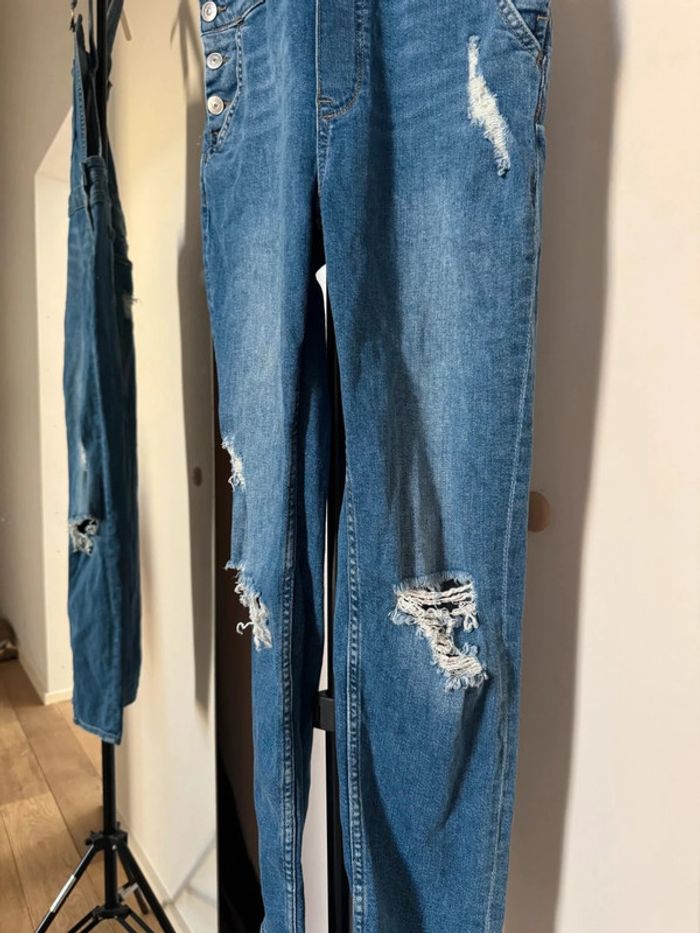 combi type salopette en jean 38 H&M - photo numéro 3