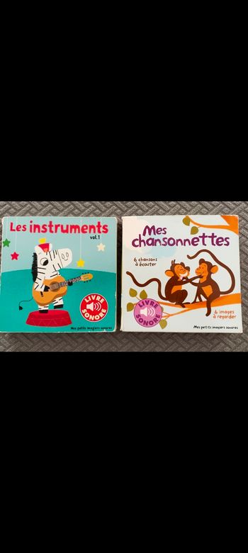 Lot de 2 livres sonores