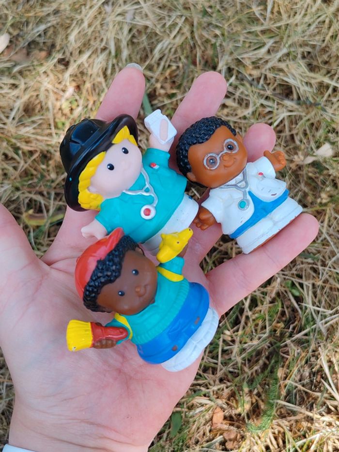 Lot de personnages infirmiers et médecins little people - photo numéro 2