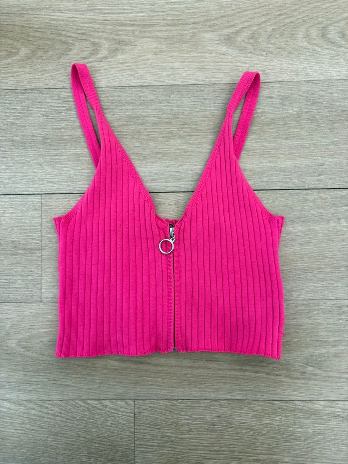 Jolie Top - Crop Top fuschia - taille M - photo numéro 1