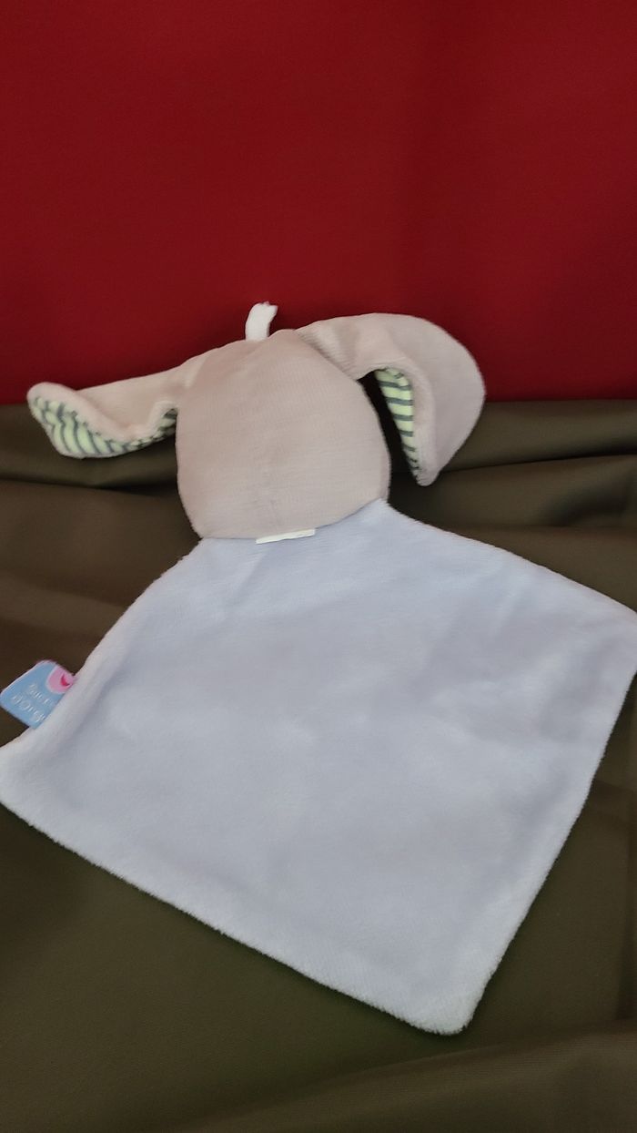 SUCRE D'ORGE DOUDOU CHIEN GRIS PLAT LOSANGE BLEU TUT - photo numéro 3