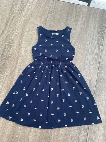 Robe avec petits palmiers
