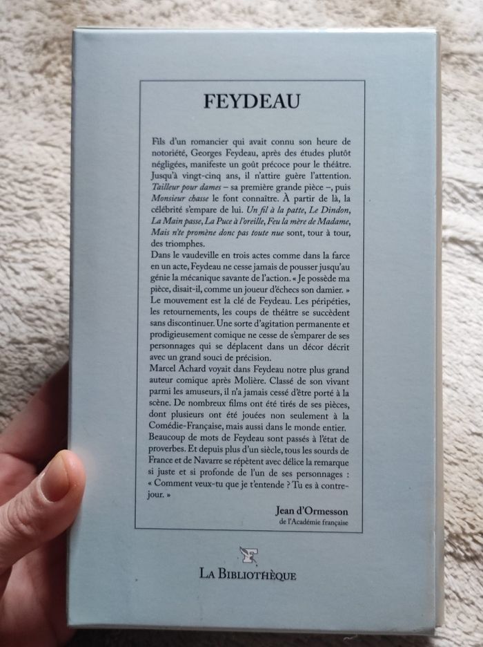 Feydeau de Jean d'ormesson - photo numéro 3
