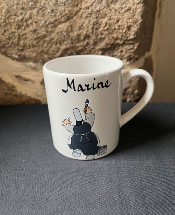 Mug prénom Marine Mam’Goudig faïence de Pornic