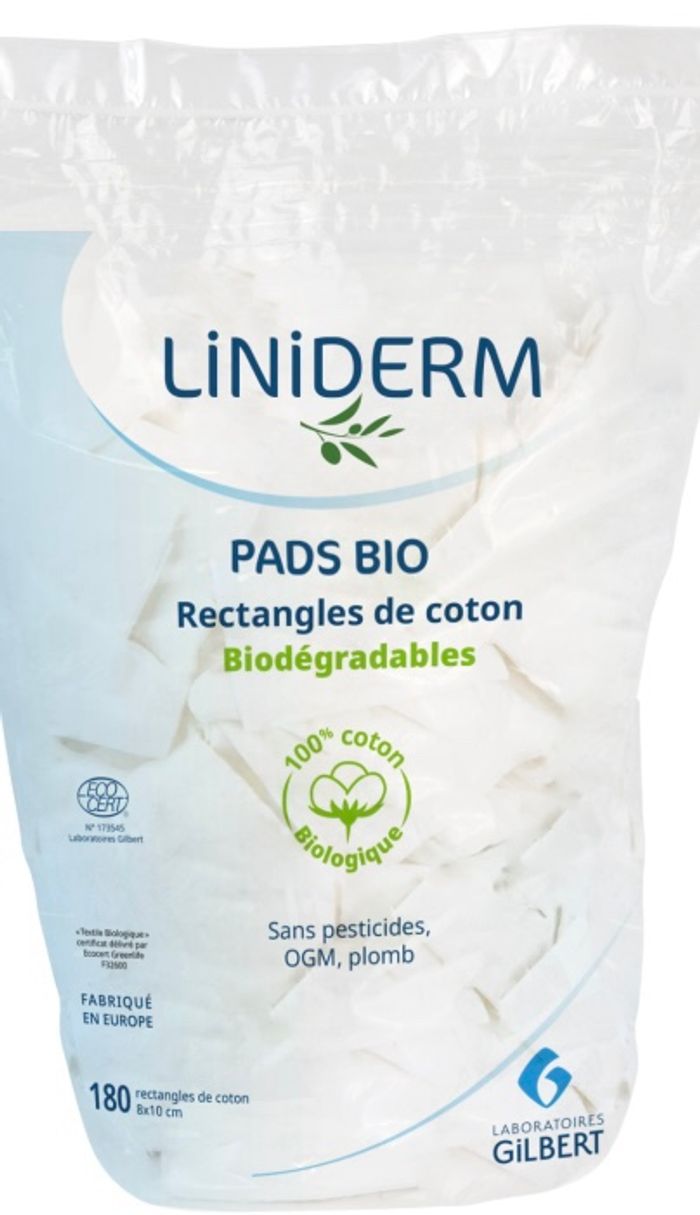 3 sachets rectangle coton Gilbert Pads Bio - photo numéro 2