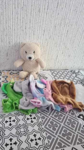 Nounours avec ses divers pyjamas