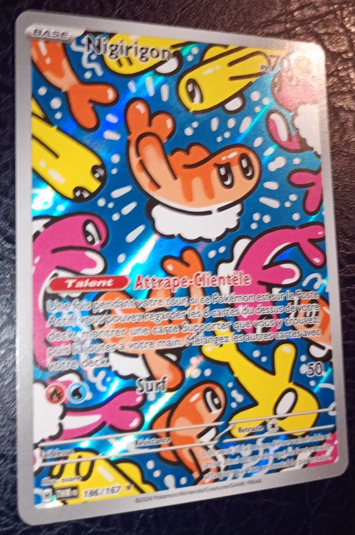 Carte pokémon NIGIRIGON 186/157 secrète EV06 Fr - photo numéro 2