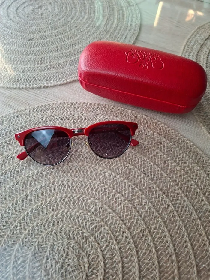 Lunettes de soleil Le Temps des Cerises – Rouge & étui rigide - photo numéro 13