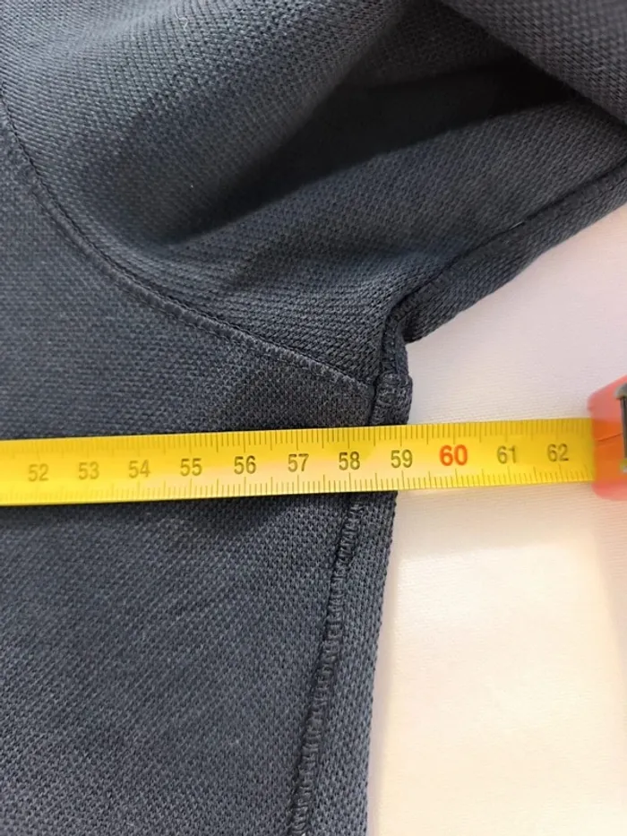 Sweat 1/4 zippé bleu marine logo blanc grosse tâche devant taille M Ralph Lauren homme - photo numéro 14