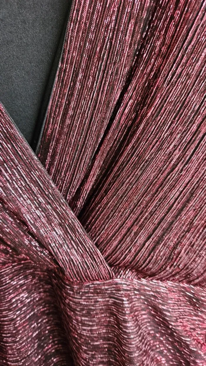 Neuve Robe fils métallisés, taille 36, Morgan - photo numéro 5