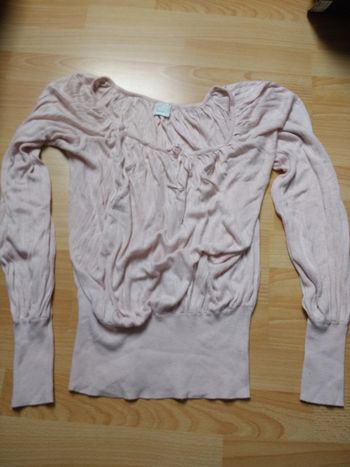 Pull rose léger Camaïeu taille s