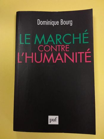 Livre neuf Le Marché contre l'humanité