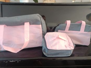 Ensemble bagage gris rose LBVYR