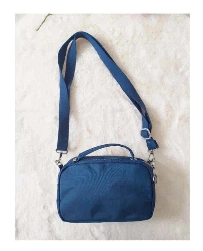 Petit sac à main sacoche en toile marine sacoche multipoches - photo numéro 2