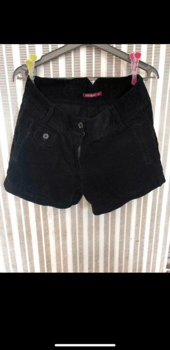 Short velours côtelé