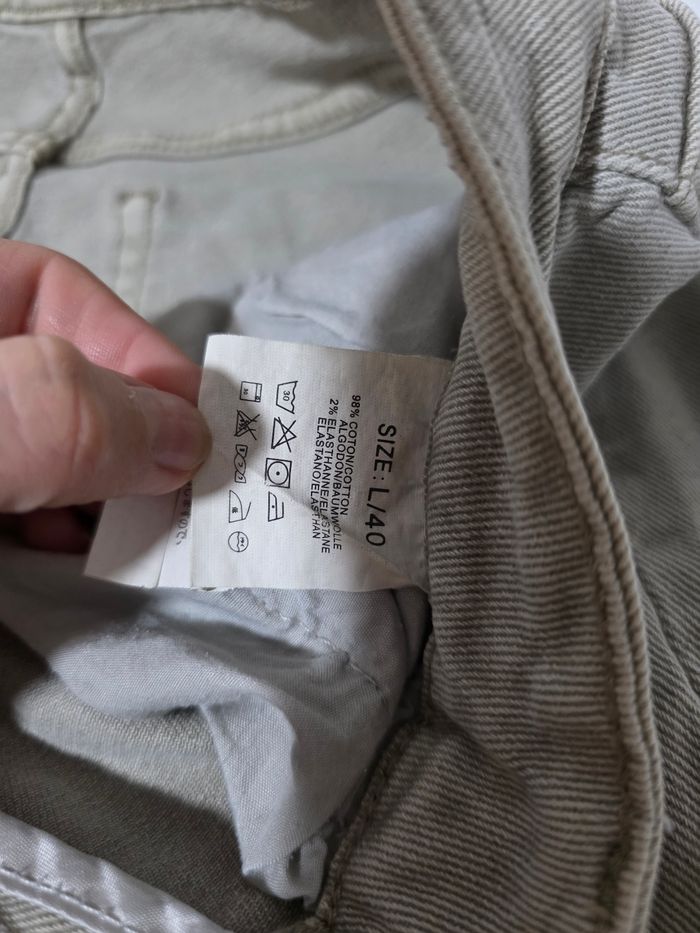 Jean cargo beige creme - photo numéro 7