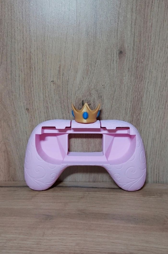 Manette Nintendo mario bros joycon grip switch 2 peach rose neuf - photo numéro 4