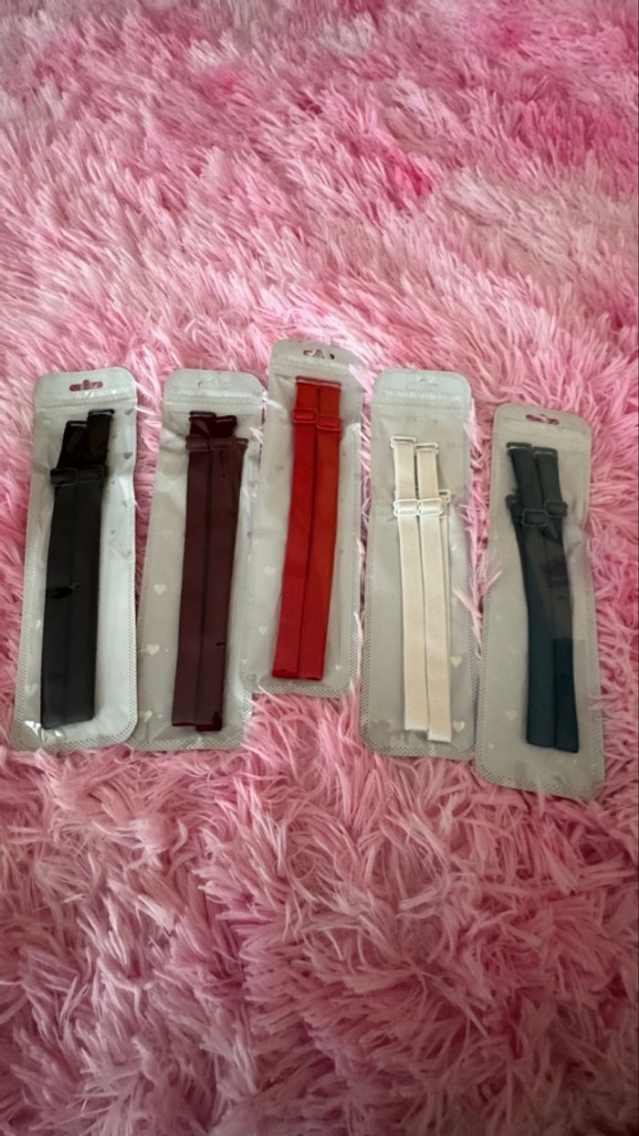 Lot de 5 paires de bretelles de soutien-gorge – Neuf - photo numéro 2