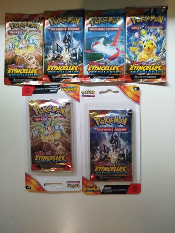 6 boosters étincelles déferlantes scellés fr