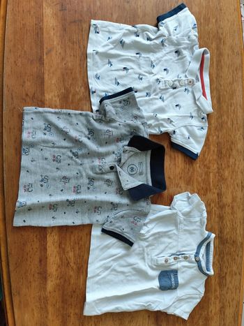 Lot de 3 polos taille 24mois