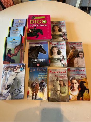 Lot de 12 livres thème équitation