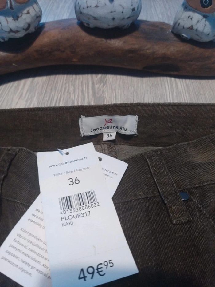 Panlon velours jacqueline Riu marron foncé taille 36 - photo numéro 5