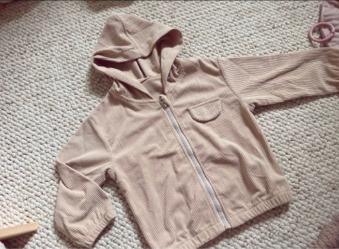 Gilet zippé velours côtelé neuf