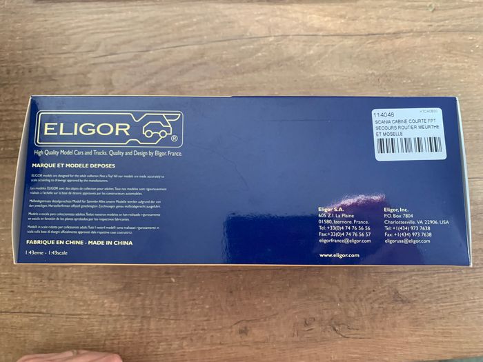 Véhicule Pompier Eligor 1/43éme Scania Cabine Courte FPT Secours Routier Meurthe et Moselle - photo numéro 9