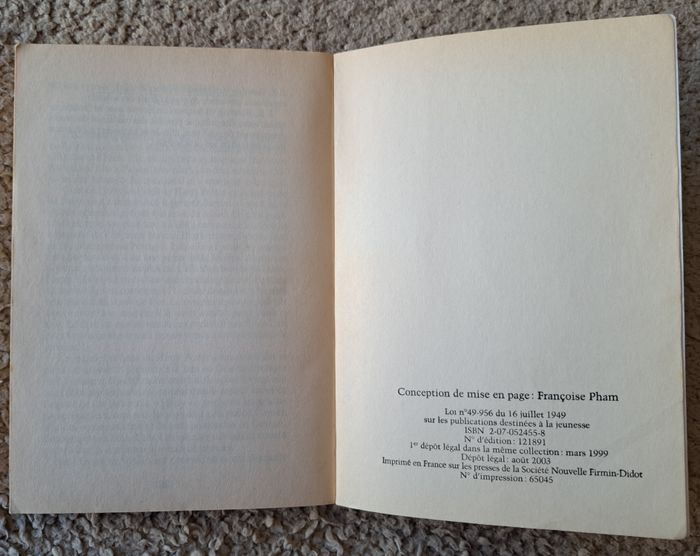 📚 Roman Harry Potter et la Chambre des Secrets - Folio Junior 2003 - photo numéro 3