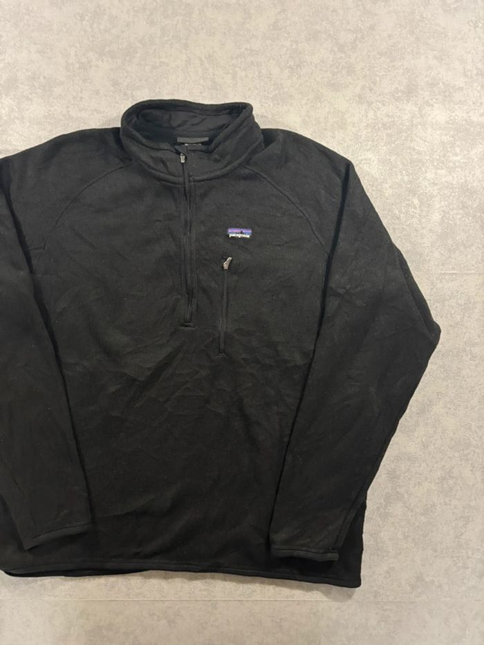 Polaire Quart Zip / Quarter Zip Technique Patagonia Noir Taille XL - photo numéro 3