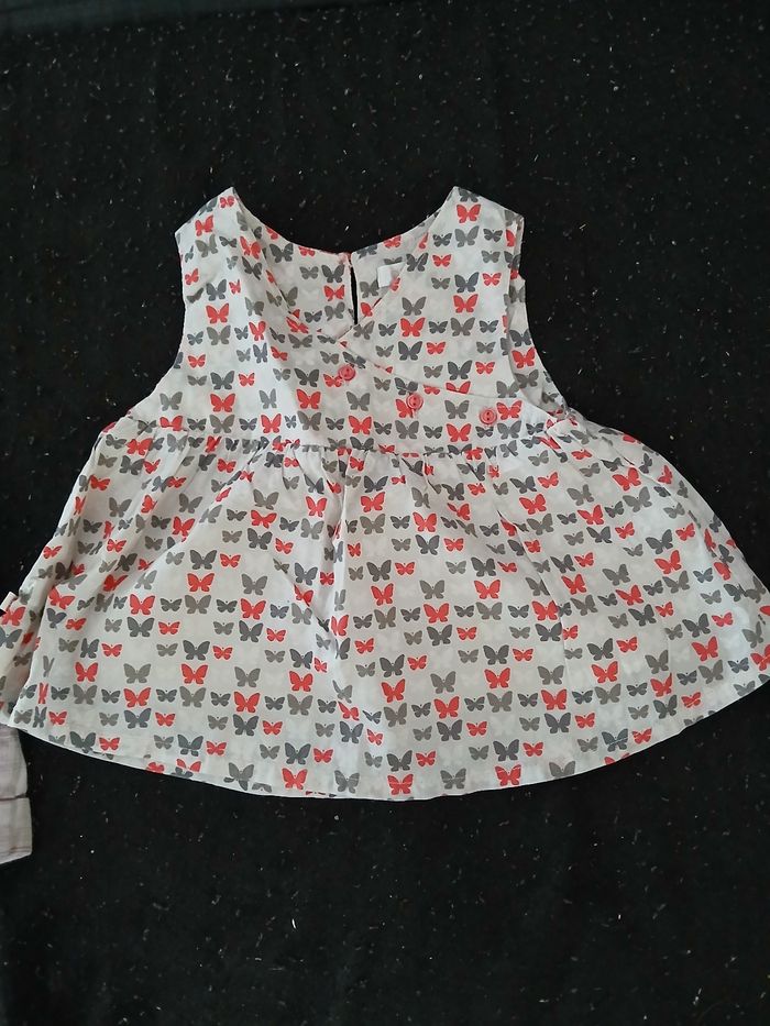 Combi-short et haut 12 mois fille - photo numéro 3