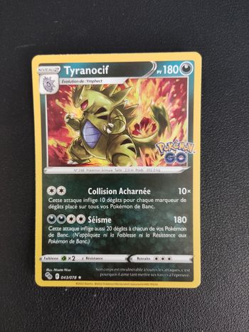 Carte Pokémon Holographique Tyranocif Pokémon Go