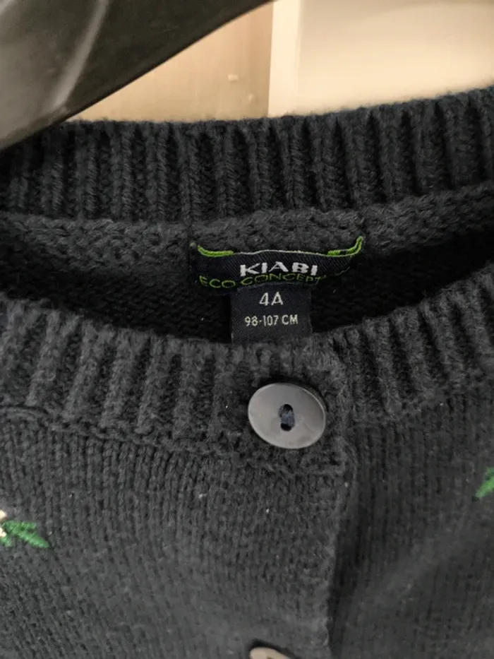 Gilet bleu foncé 4 ans - photo numéro 4