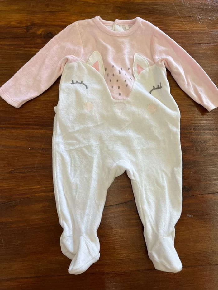 Lot de 2 pijamas en velour - photo numéro 2