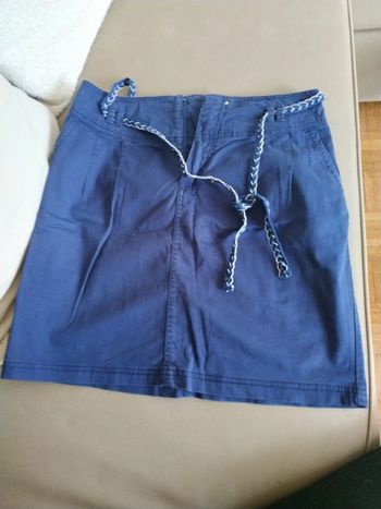 Jupe bleue Camaïeu taille 38