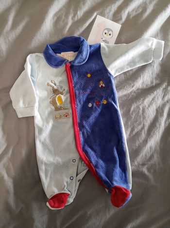 Pyjama bleu 1 mois