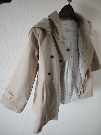 Trench bébé fille