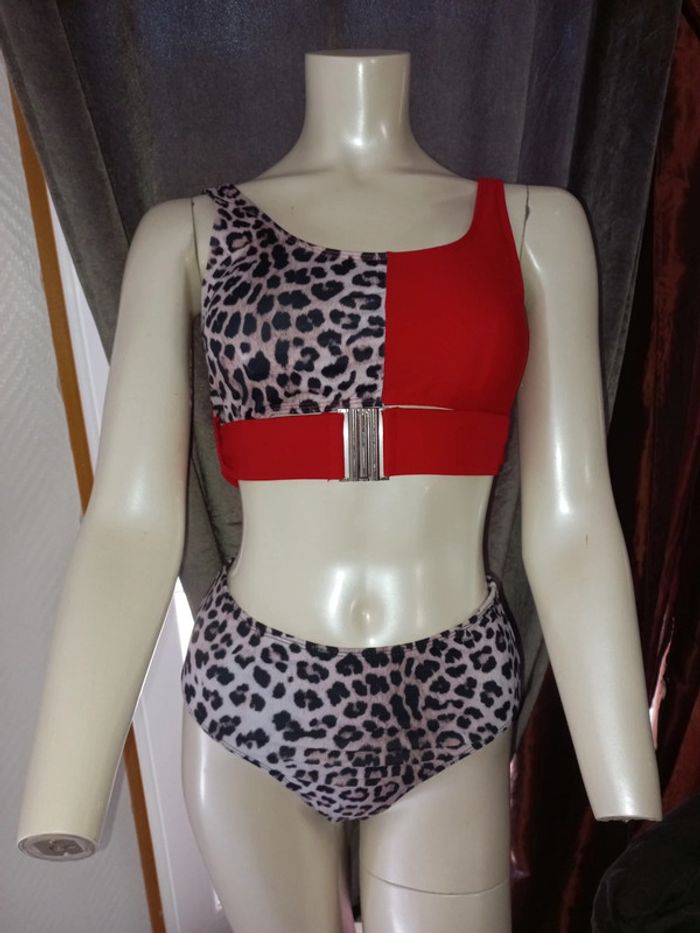 Maillot de bain 2 pièces neuf Taille S bicolore - photo numéro 2