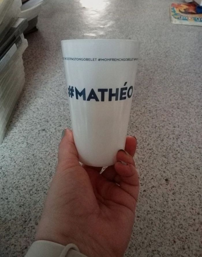 Verre prénom mathéo