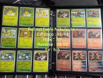 Collection Cartes Pokémon Complète Fable Nébuleuse