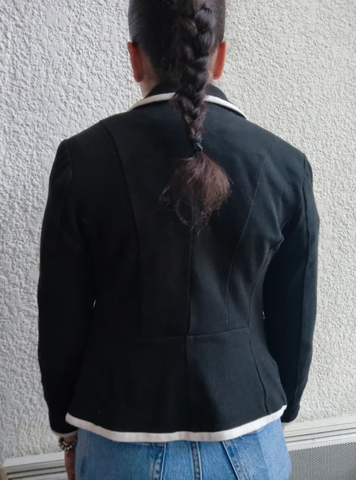 Blazer H&M noir et blanc  t XS - photo numéro 5