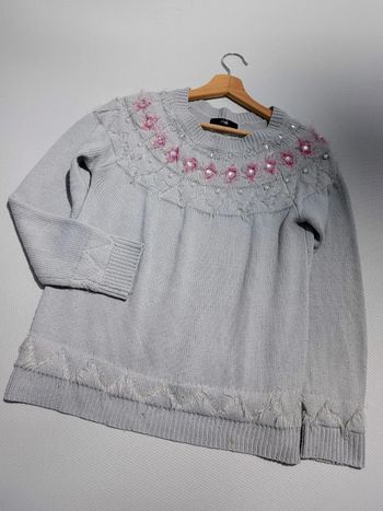 Pull avec perles et strass 38/40